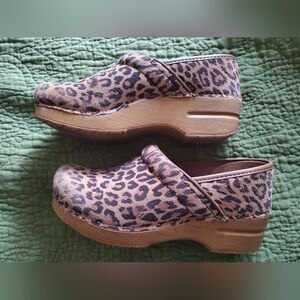 Dansko Leopard Print Women's Clogs